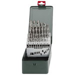 Twist drills set 25pcs Ø1-13mm HSS-G, Metabo