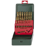 Twist drills set 19pcs Ø1-10mm HSS-TIN, Metabo