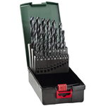 Twist drills set 25pcs HSSE-Co5 Ø1-13mm HSS-R, Metabo