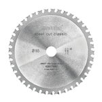 Saw blade for steel MKS18 LTX57 165x20 Z40 WZ 4°, Metabo