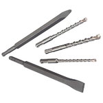 SDS-plus drill bit / chisel set, 5 pcs, Metabo