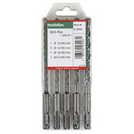 Carbide-tipped hammer drill bit set 5pcs, Metabo