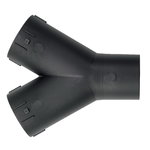 Siurbimo žarnų sujungimas Y formos, 58 mm, Metabo