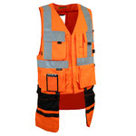 Drošības veste ar piekārāmām kabatām 6320R 2XL, Dimex