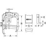 Universal 3 arm puller, 20 t, 270mm, KS Tools
