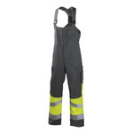 Welders bib-trousers Tat Multi 6403, yellow/grey XL, Dimex