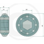 Pressi laager AE40895, Granit