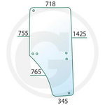 Stikls durvju LH JD L213354, L169102, Granit