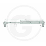 Gas strut 100N A-565; B 445,5; C 8; D 8; d1 8; d2 18, Granit