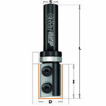 STRAIGHT-BIT W/KNIVES Z2 S=12 D=19X48.3 RH, CMT