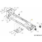 Base frame for lawn tractor, MTD