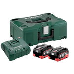 18V akumuliatorių rinkinys 2x 8,0Ah LiHD kroviklis lagaminas, Metabo