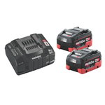 Akumulatora komplekts: 2 x 5.5 Ah LiHD + ASC 145 lādētājs SE, Metabo