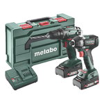 18V Combo set: BS 18 + SSD 18 LT 200 BL + 2 x 2,0 Ah, Metabo