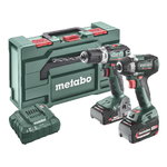 18V Combo: BS 18 L BL + SSW 18 LT 300 BL, 1x2,0Ah+1x5,2Ah, Metabo
