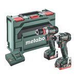 12V Combo set: BS BL Q+SSD BL/1x2,0Ah, 1xLiHD 4,0Ah, Metabo