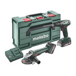Akumulatora instrumentu komplekts BS 18+W18 7-125, 18V, Metabo