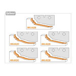 Knives for 694.012 HW 50x25x2 D, CMT