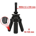 Gultņa novilcējs ar 3 svirām, 10-125 mm, 6 gab., KS Tools