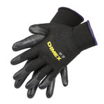 Work gloves, PU-coated, naylon, 6 pairs per pack 9, Dimex