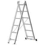 Combination ladder, 2x6 steps, 1,72/2,84m 70045, Alu-Pro