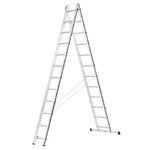 Combination ladder, 2x12 steps, 3,40/5,64m 70045, Alu-Pro