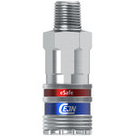 eSafe safety coupling bspt 3/8" male, Cejn