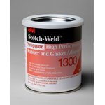 Rubber and Gasket Adhesive 1300, Yellow, 1, 3M