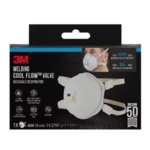 Respirators 9928 ar vārstu, mīkstu blīvi un ozonu, retail pack FFP2, 3M