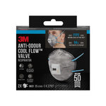 Respirators ar vārstu 9922 retail pack FFP2, 3M