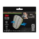 Filter Cartridge 6059, ABEK1 Combination Filters, 1 Pair/Pack, 3M