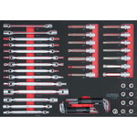 SCS wrench set, 53 pcs, 1/1 system insert, KS Tools