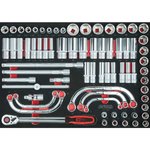 1/2'' galatslēgu komplekts 71pcs insert, KS Tools