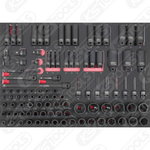 1/4"+3/8"+1/2" SCS impact socket wrench set, 102 pcs, KS Tools