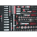 1/4"+3/8"+1/2" galatslēgu komplekts 180pcs insert, KS Tools