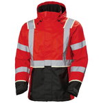 Shell jacket Uc-Me zip in, hi-viz CL3, red/black 2XL, Helly Hansen Workwear