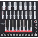 Muciņu komplekts 1/2´´, 2/3 ieliktnī, 40 gab., KS Tools