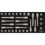 SCS 1/2'' Bit socket set, 32 pcs, 1/3 system insert, KS Tools
