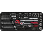 TOOLBOX socket wrench and combination wrench set, 154 pcs, KS Tools