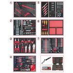 Instrumentu komplekts 665 gab. SCS, KS Tools