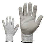 Gloves, cut resistancy 5, PU coating 10