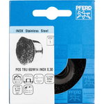 Cup brush TBU POS Inox 60mm M14 0,3mm, Pferd