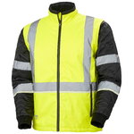 Hi-vis jaka/veste Uc-me zip in, CL2, dzeltena/melna, 5XL, Helly Hansen Workwear