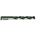 Metal drill bit DIN338 HSSE-Co5 Ø1mm 10pcs, Exact