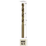 Metal drill bit DIN338 HSSE-Co5 Ø8,2mm 10pcs, Exact