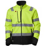 Softshell jakk Alna kõrgnähtav CL2, kollane/must XS, Helly Hansen Workwear