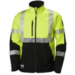 HI VIS softshell jacket ICU 2-in-1, CL 3, yellow/black M, Helly Hansen Workwear