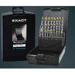 Metāla urbju komplekts 19 gab. Ø1-10mm AdvancedLine HSS TIN- AdvancedLine HSS TIN-TIP, Exact