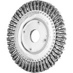 Wheel brush knotted Pipe RBG Steel 125/6mm 22,2mm, Pferd