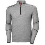 Termokrekls Lifa Merino, ar rāvējslēdzēju, pelēks, XS, Helly Hansen Workwear